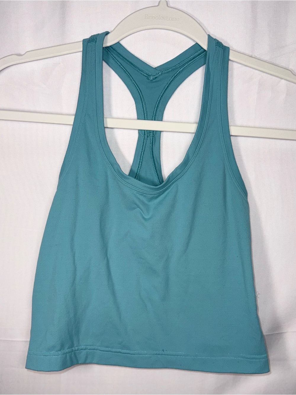 Lululemon Women's Teal Racerback Crop Tank Top Casual Activewear Size 6/Small